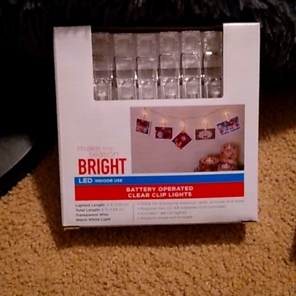 Clear battery light clips